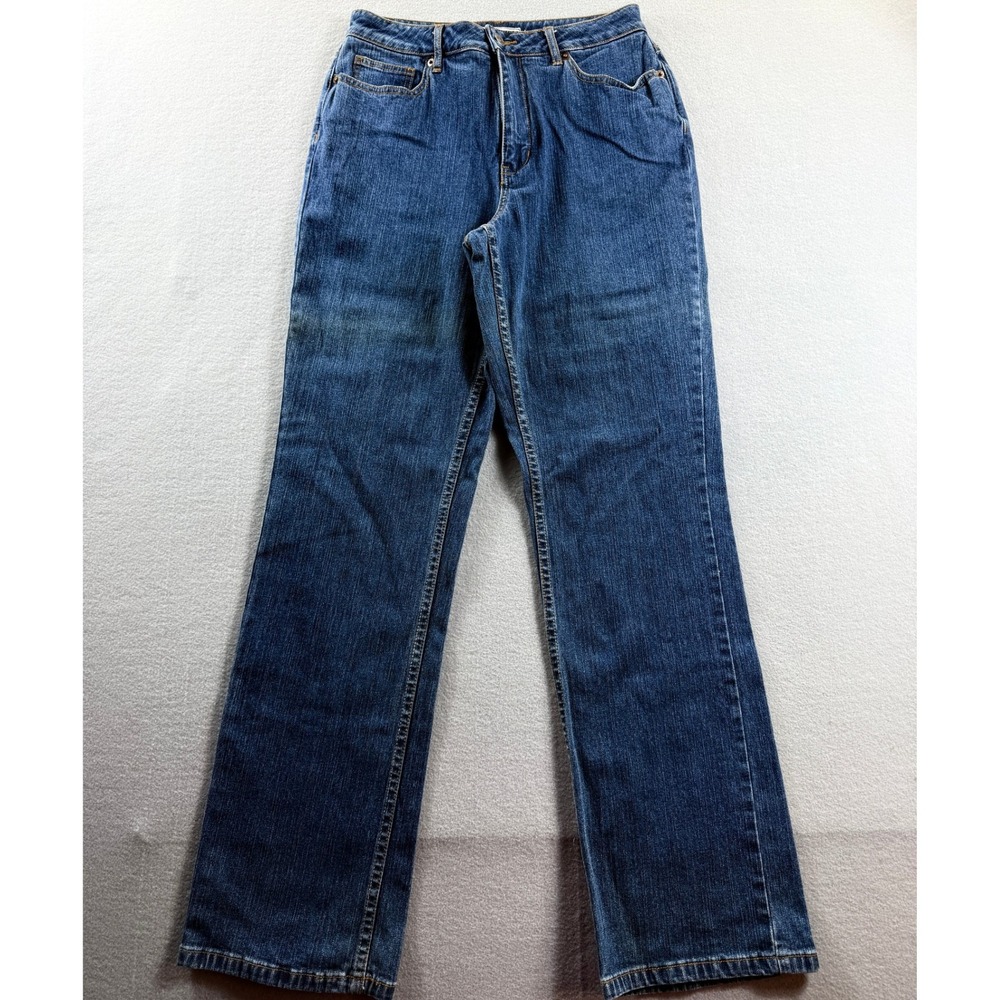 Coldwater Creek Jeans Women 8 Blue Straight Leg High Rise 29x32